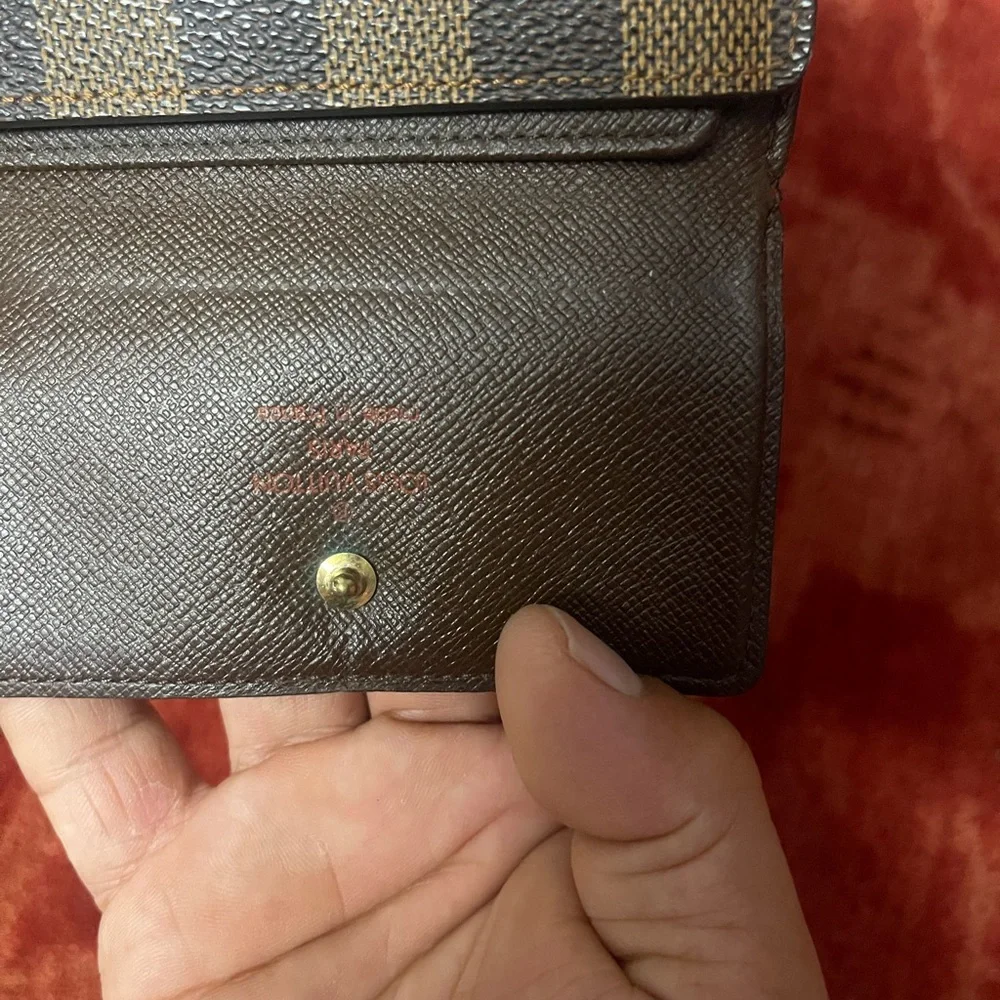 Louis Vuitton Wallet Leather Brown Authentic